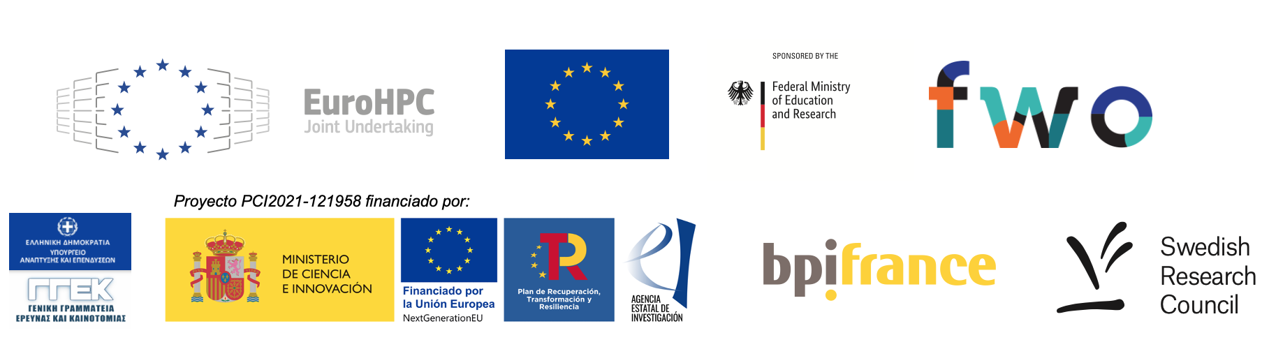 Logos of the funding agencies
